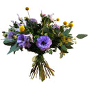 Buchet lisianthus, clematis, craspedia